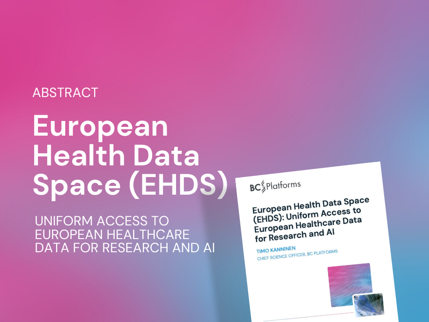 Abstract: European Health Data Space (EHDS): Uniform Access to European Healthcare Data for Research and AI