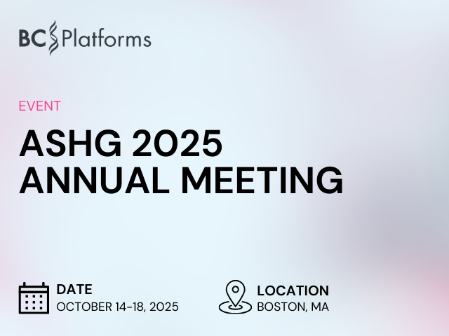 ASHG 2025 Annual Meeting