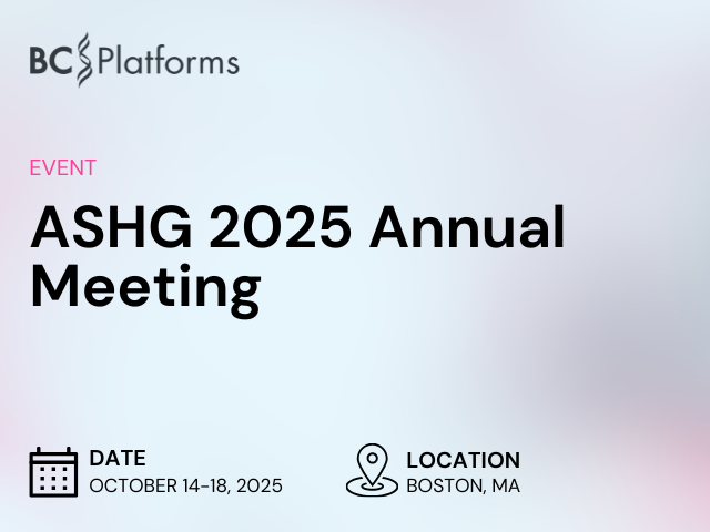 ASHG 2025 Annual Meeting