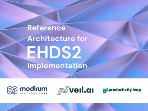 Reference Architecture for EHDS2 Implementation by BC Platforms, Modirum Platforms, Veil.AI and Productivity Leap